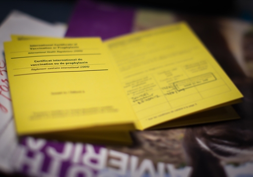 Get your yellow fever certificate